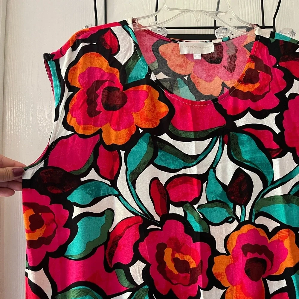 Corey Lynn Calter Colorful Floral Maxi-Dress - Picture 4 of 7